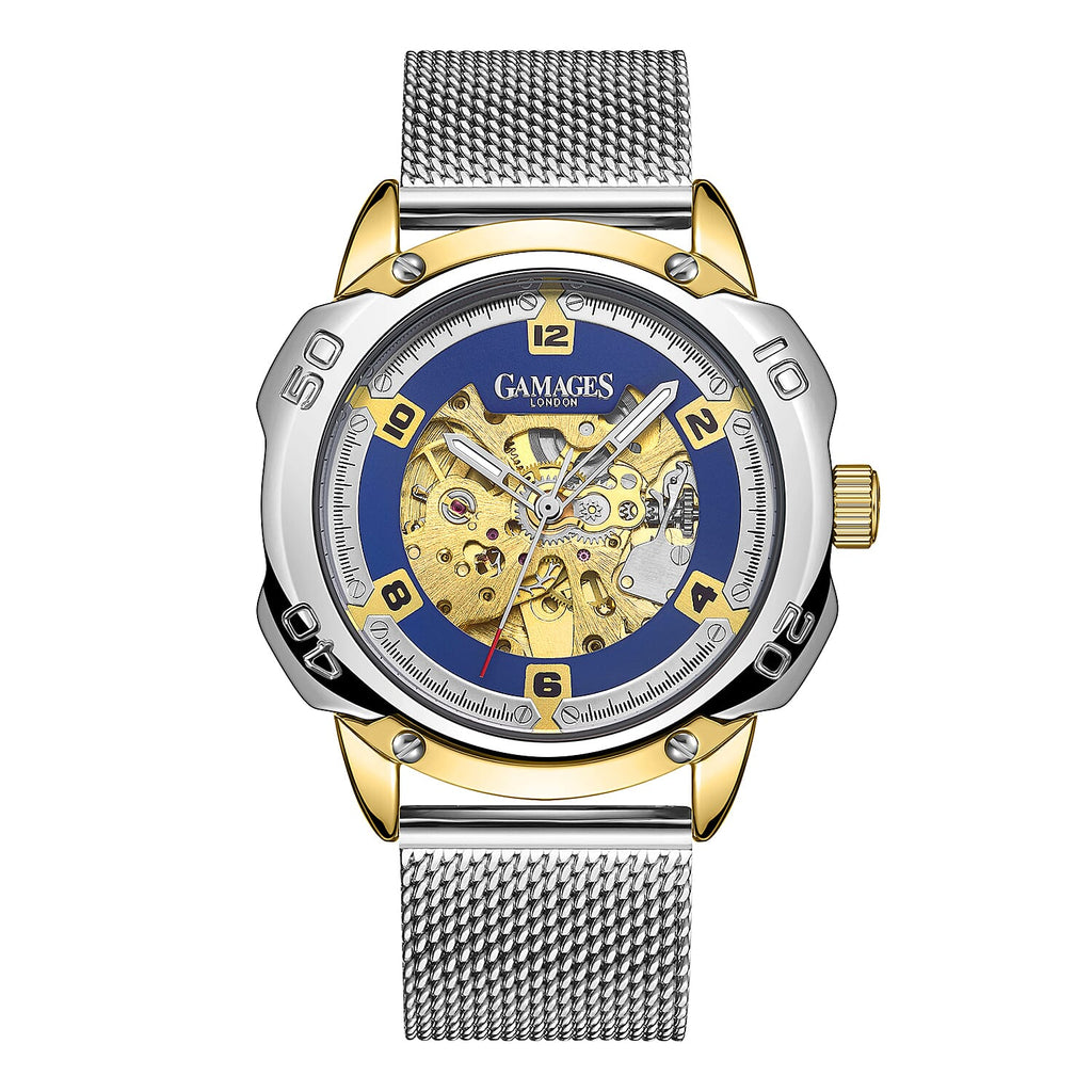 Bionic Watch GAMAGES OF LONDON Bionic Automatic Movement Blue Dial Water Resistant ...