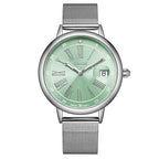 GAMAGES OF LONDON Ladies Sophisticated Blue Dial Watch with Mesh Style Steel Strap