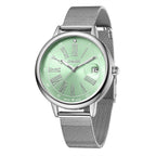 GAMAGES OF LONDON Ladies Sophisticated Blue Dial Watch with Mesh Style Steel Strap