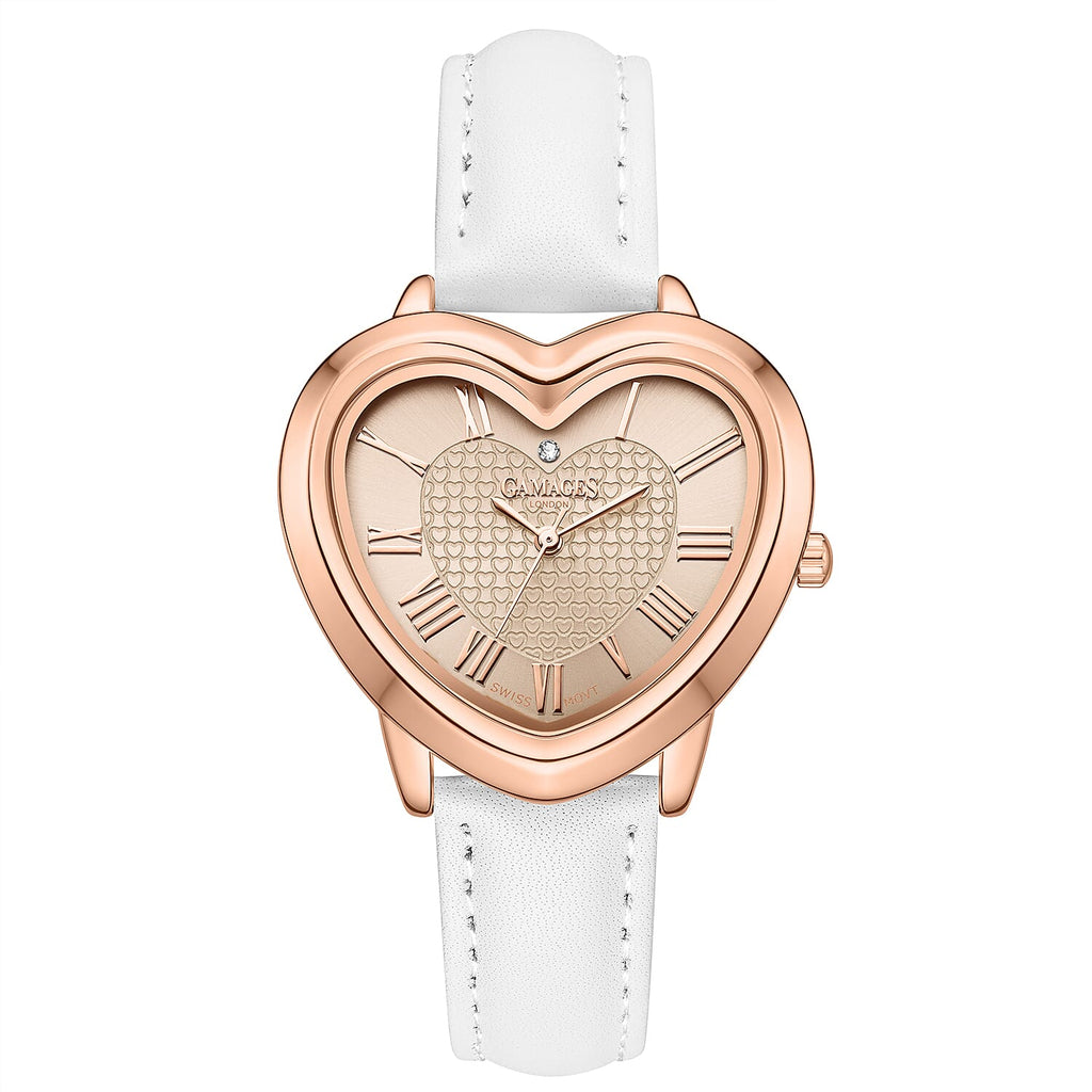 GAMAGES OF LONDON Ladies Heartfelt Diamond in Rose
