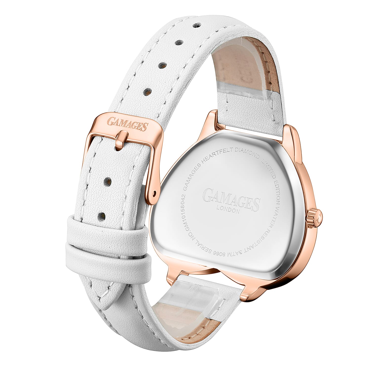 GAMAGES OF LONDON Ladies Heartfelt Diamond in Rose