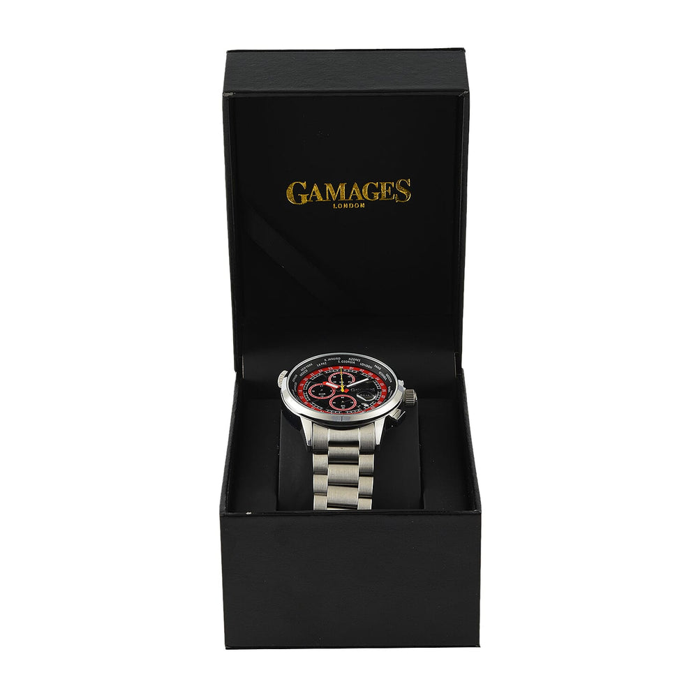 Gamages Of London Limited Edition Lambent Mecha Quartz Watch- Red