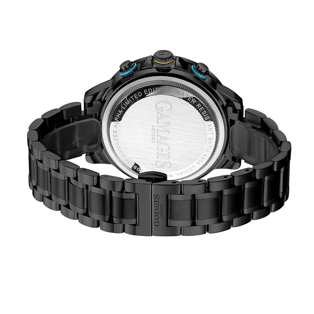 GAMAGES OF LONDON Limited Edition Hand Assembled Alpha Automatic Black IP