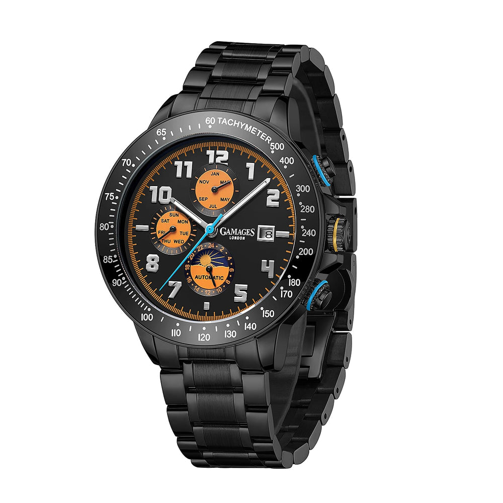 GAMAGES OF LONDON Limited Edition Hand Assembled Alpha Automatic Black IP