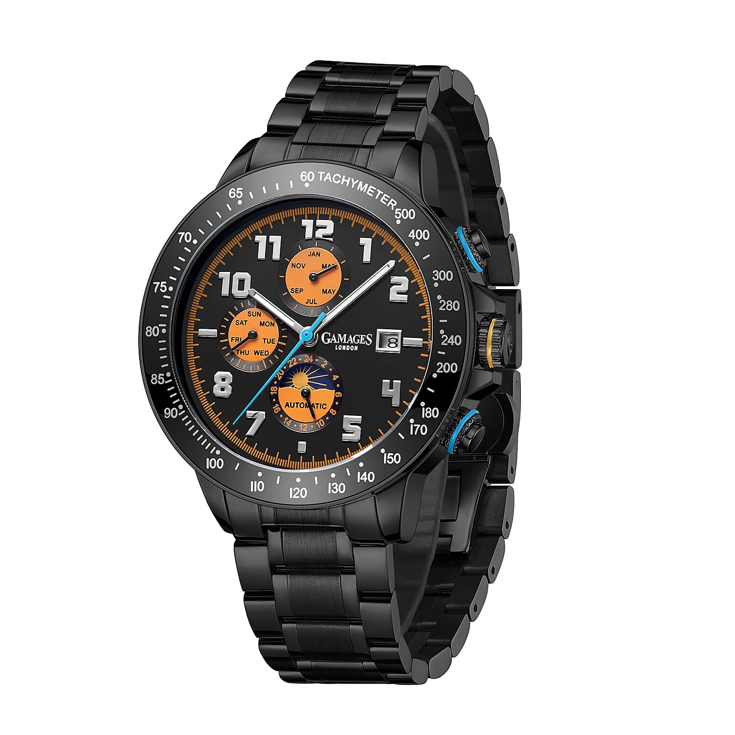 GAMAGES OF LONDON Limited Edition Hand Assembled Alpha Automatic Black IP