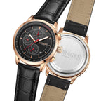 GAMAGES OF LONDON Limited Edition Hand Assembled Bespoke Automatic Black with Rose Gold Tone Dial