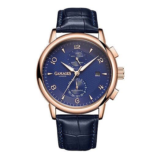 GAMAGES OF LONDON Limited Edition Hand Assembled Mystique Automatic Blue