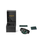 GAMAGES OF LONDON Limited Edition Hand Assembled Regal Automatic Water Resistant Watch in Black Chain Strap
