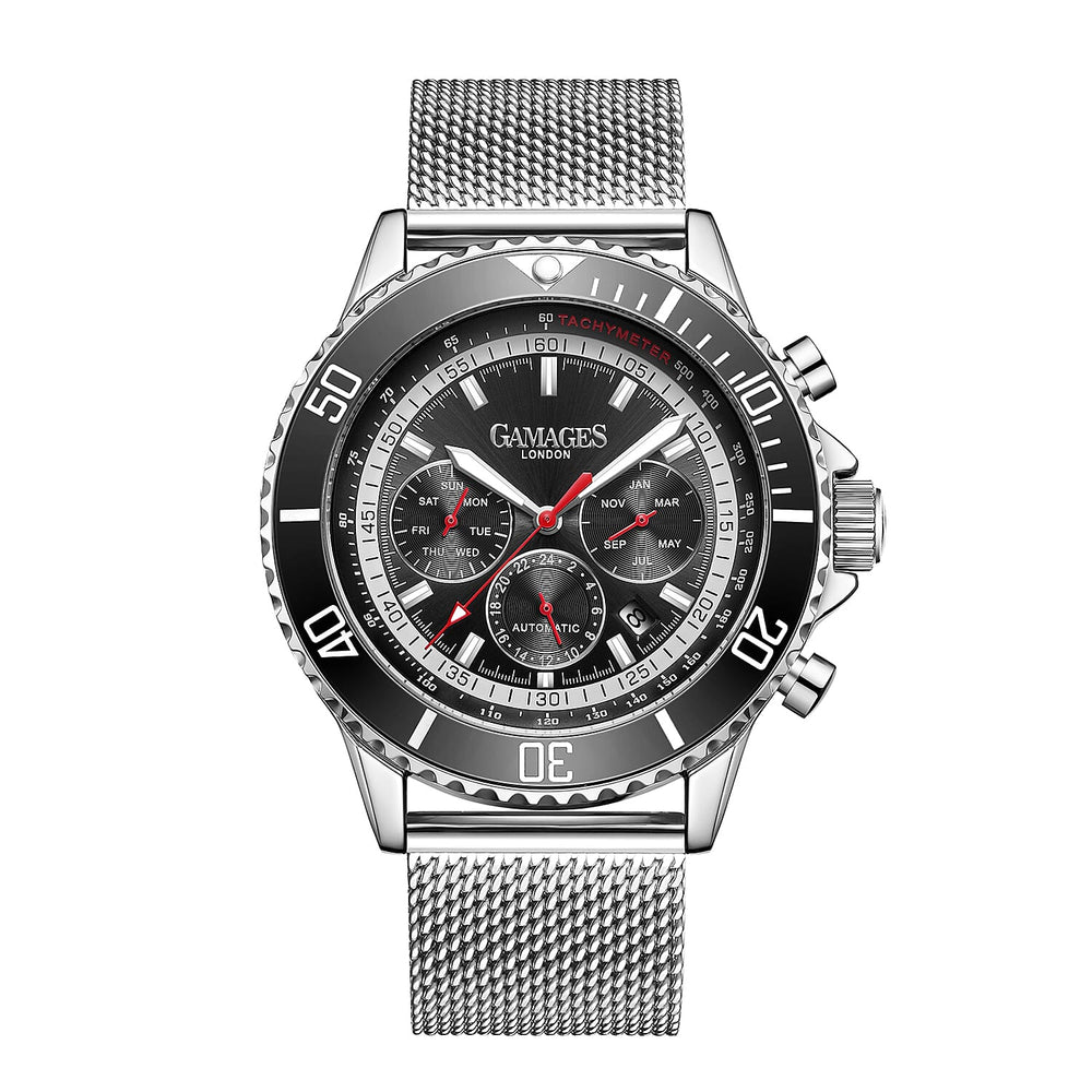GAMAGES OF LONDON Limited Edition Hand Assembled Sports Racer Automatic Steel