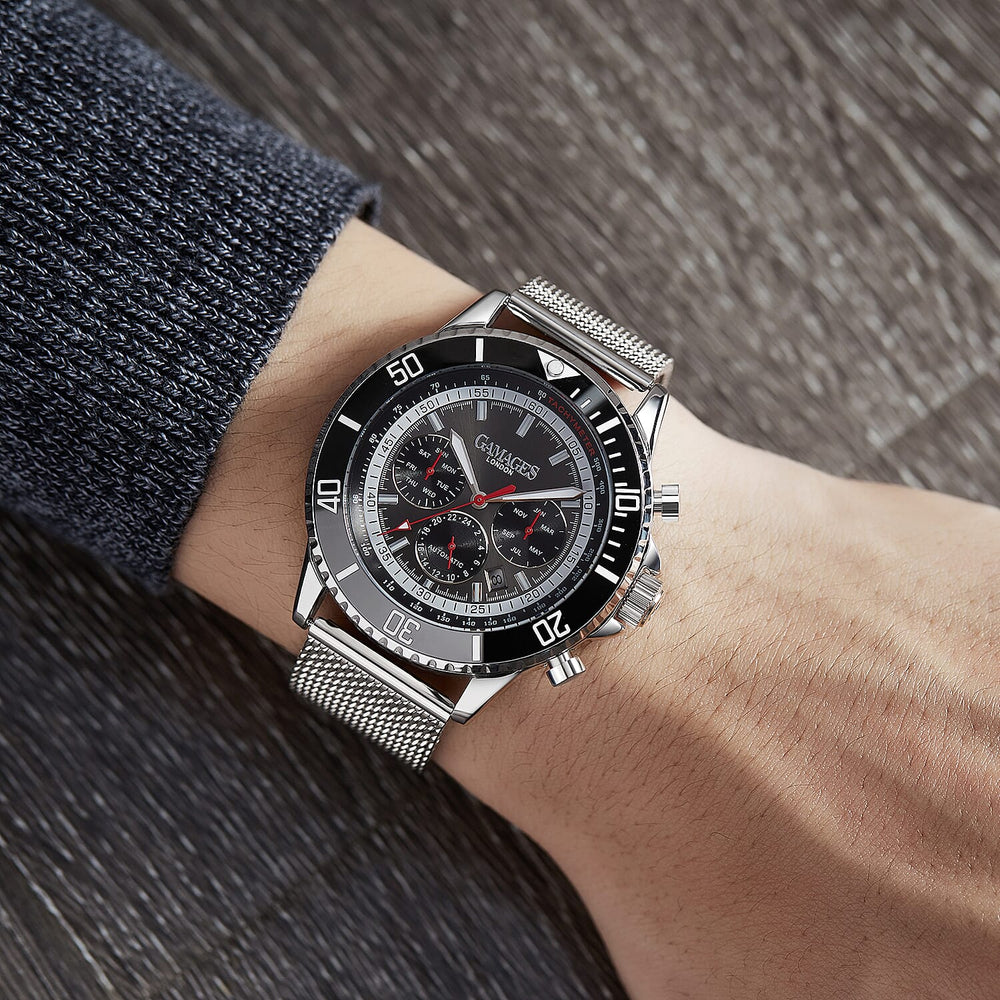 GAMAGES OF LONDON Limited Edition Hand Assembled Sports Racer Automatic Steel