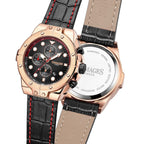 GAMAGES OF LONDON Limited Edition Hand Assembled Vessel Automatic Watch in Black