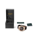 GAMAGES OF LONDON Limited Edition Hand Assembled Vessel Automatic Watch in Black