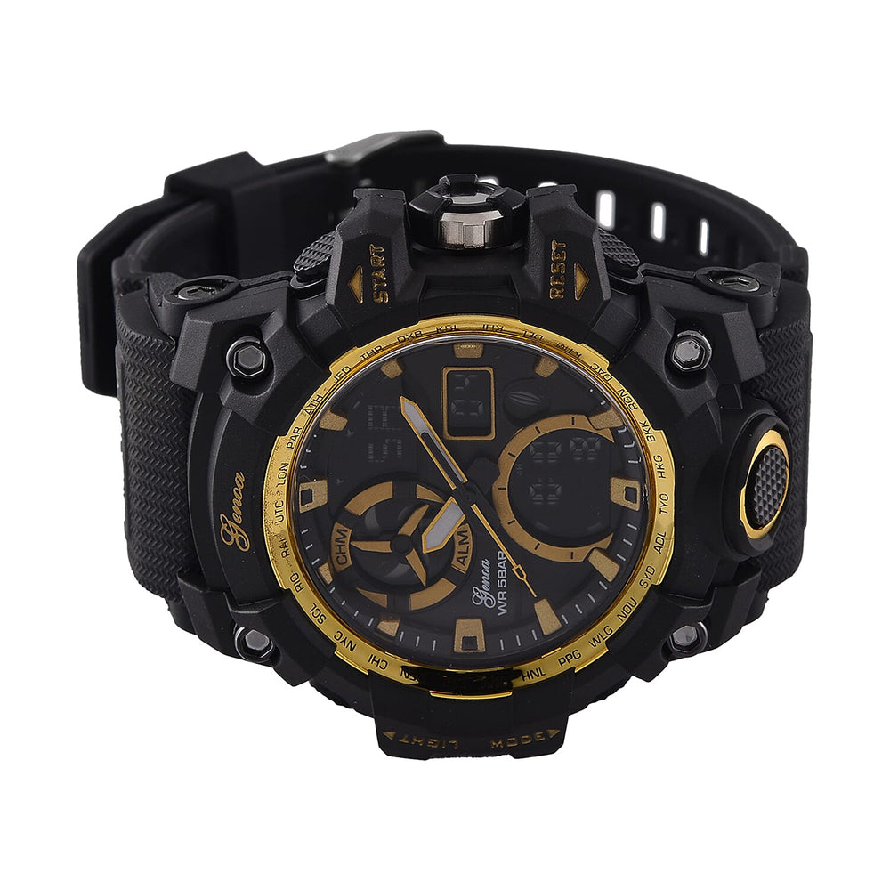 GENOA TIME V2, PC21S Japan movement 5ATM Watch - Black