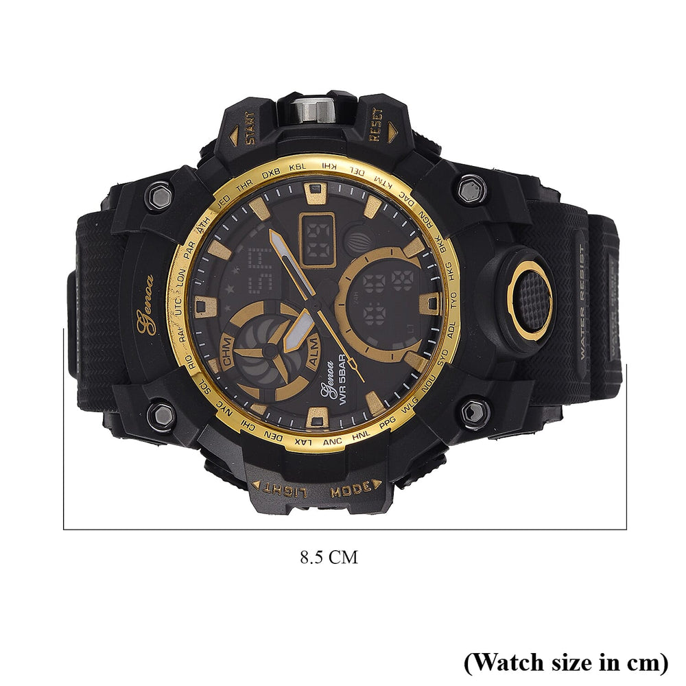 GENOA TIME V2, PC21S Japan movement 5ATM Watch - Black