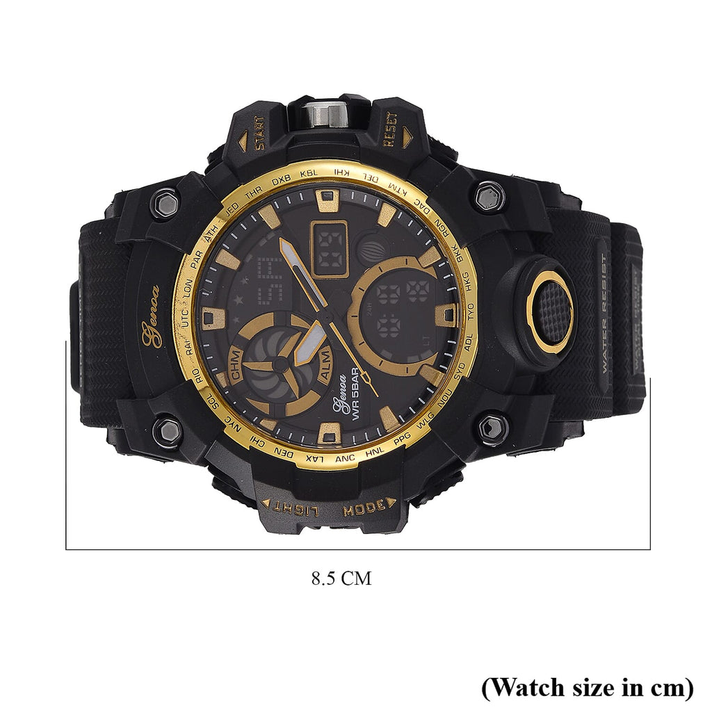 GENOA TIME V2, PC21S Japan movement 5ATM Watch - Black