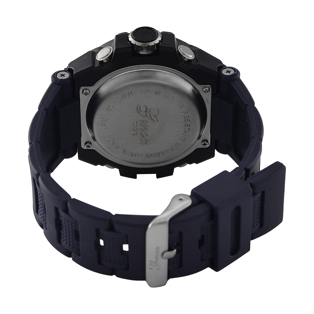 Japanese Mens Watch in Stainless Steel - Orange