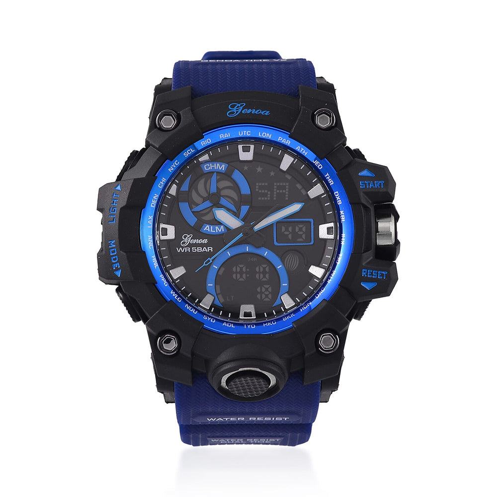 GENOA TIME V2, PC21S Japan movement 5ATM Watch - Blue