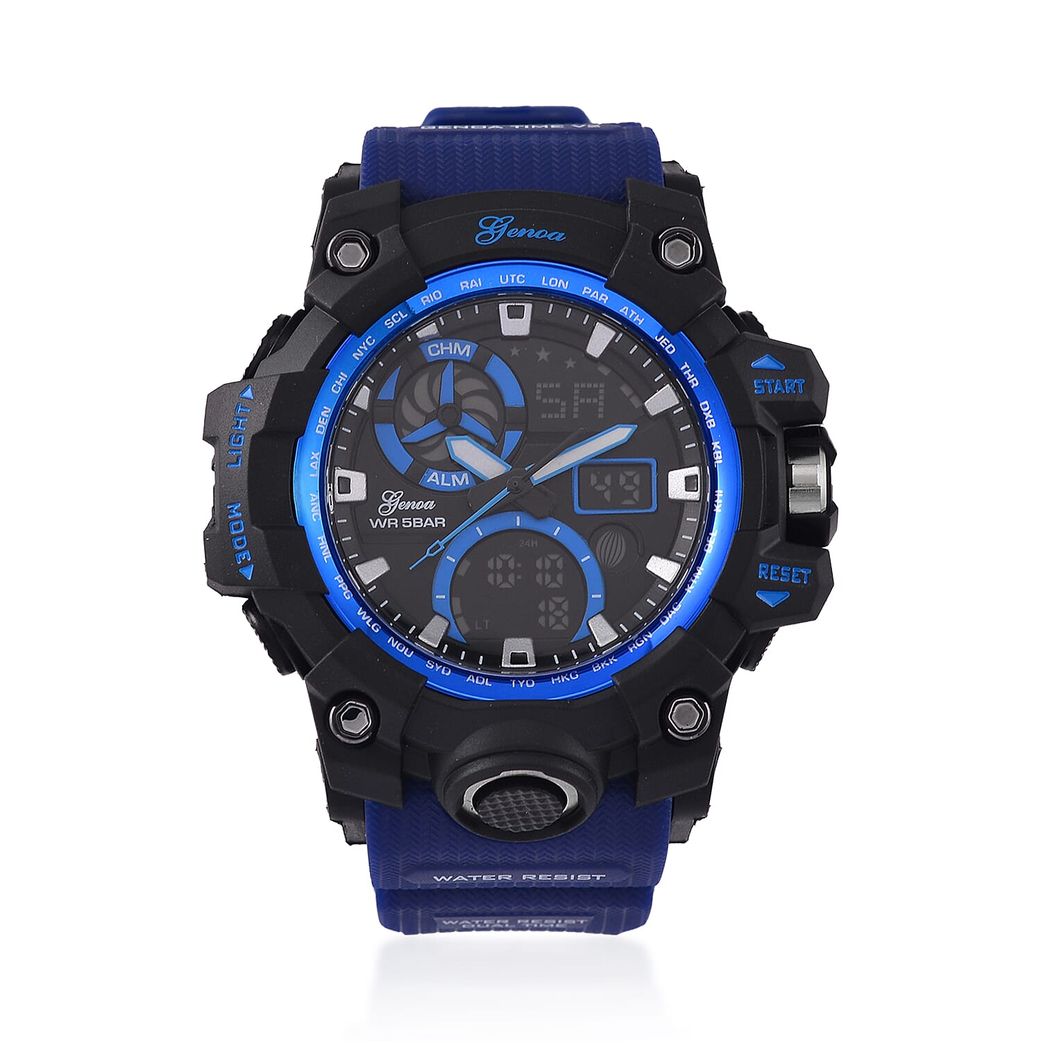 GENOA TIME V2, PC21S Japan movement 5ATM Watch - Blue