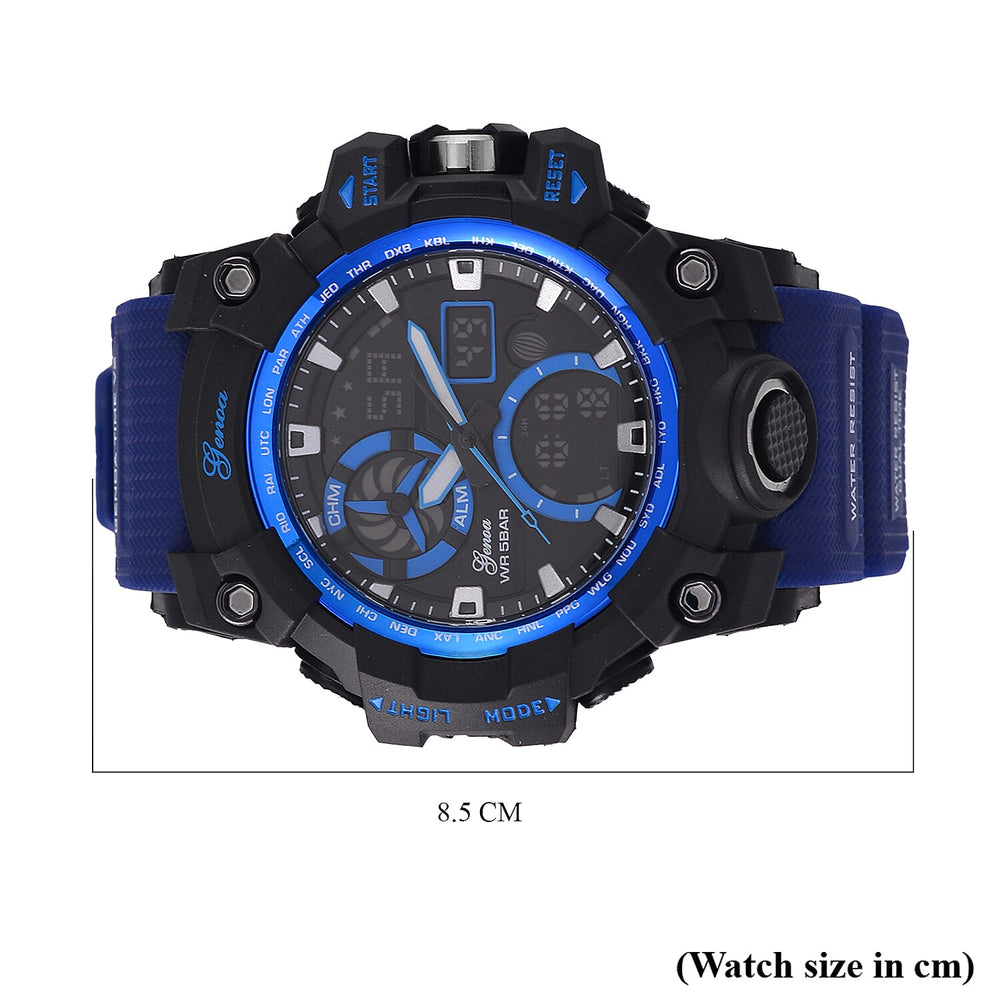 GENOA TIME V2, PC21S Japan movement 5ATM Watch - Blue