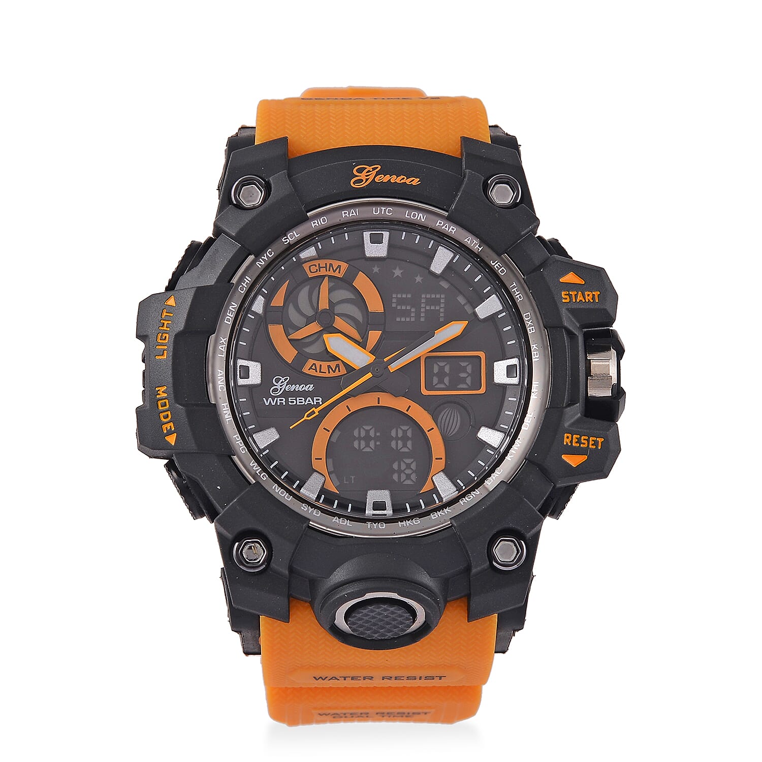 GENOA TIME V2, PC21S Japan movement 5ATM Watch - Orange