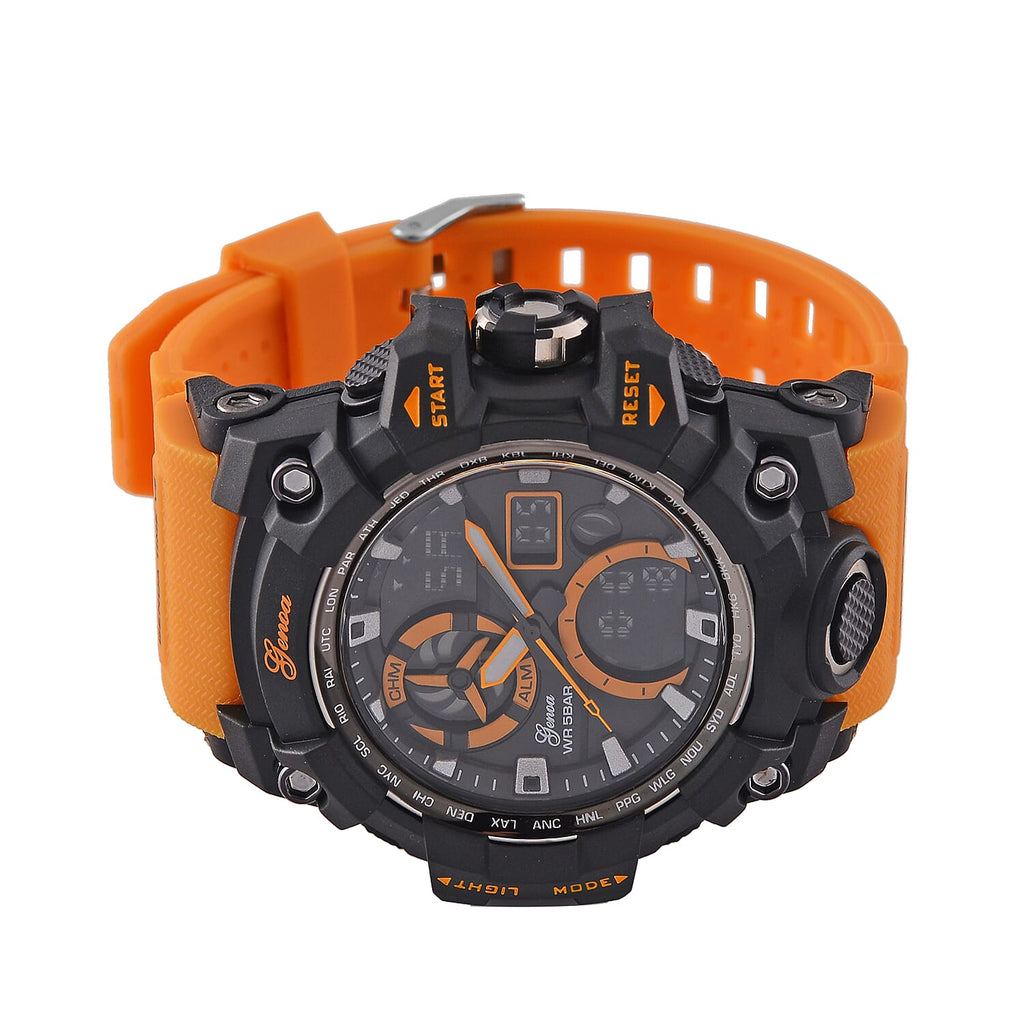 GENOA TIME V2, PC21S Japan movement 5ATM Watch - Orange