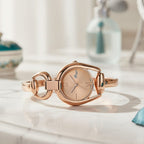 GENOA TIME V2 Sunshine Series Quartz PC21S 3ATM WR Rose Gold Dial & Rose Gold Case Ladies Watch with Rose Gold Strap