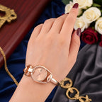 GENOA TIME V2 Sunshine Series Quartz PC21S 3ATM WR Rose Gold Dial & Rose Gold Case Ladies Watch with Rose Gold Strap
