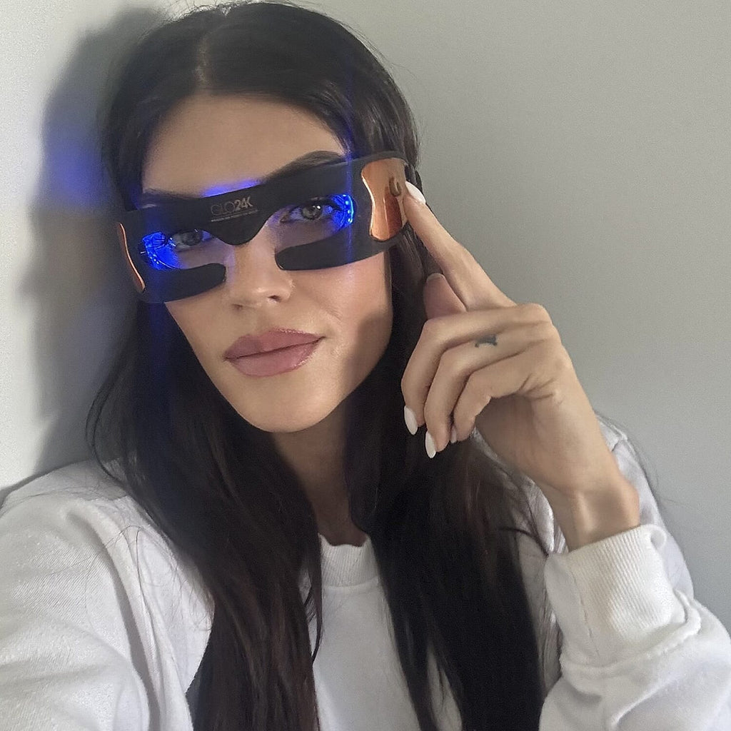 GLO24K Bionic 7 Colour LED Eye Care Mask - Lifetime Warranty