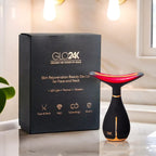 Back By Popular Demand- GLO24K - Skin Rejuvenation Beauty Device for Face and Neck (Free Lifetime Warranty)