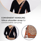 GUANCHI Crossbody Bag with Shoulder Strap - Brown