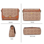 GUANCHI Crossbody Bag with Shoulder Strap - Brown