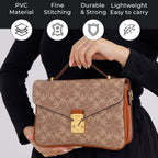 GUANCHI Crossbody Bag with Shoulder Strap - Brown