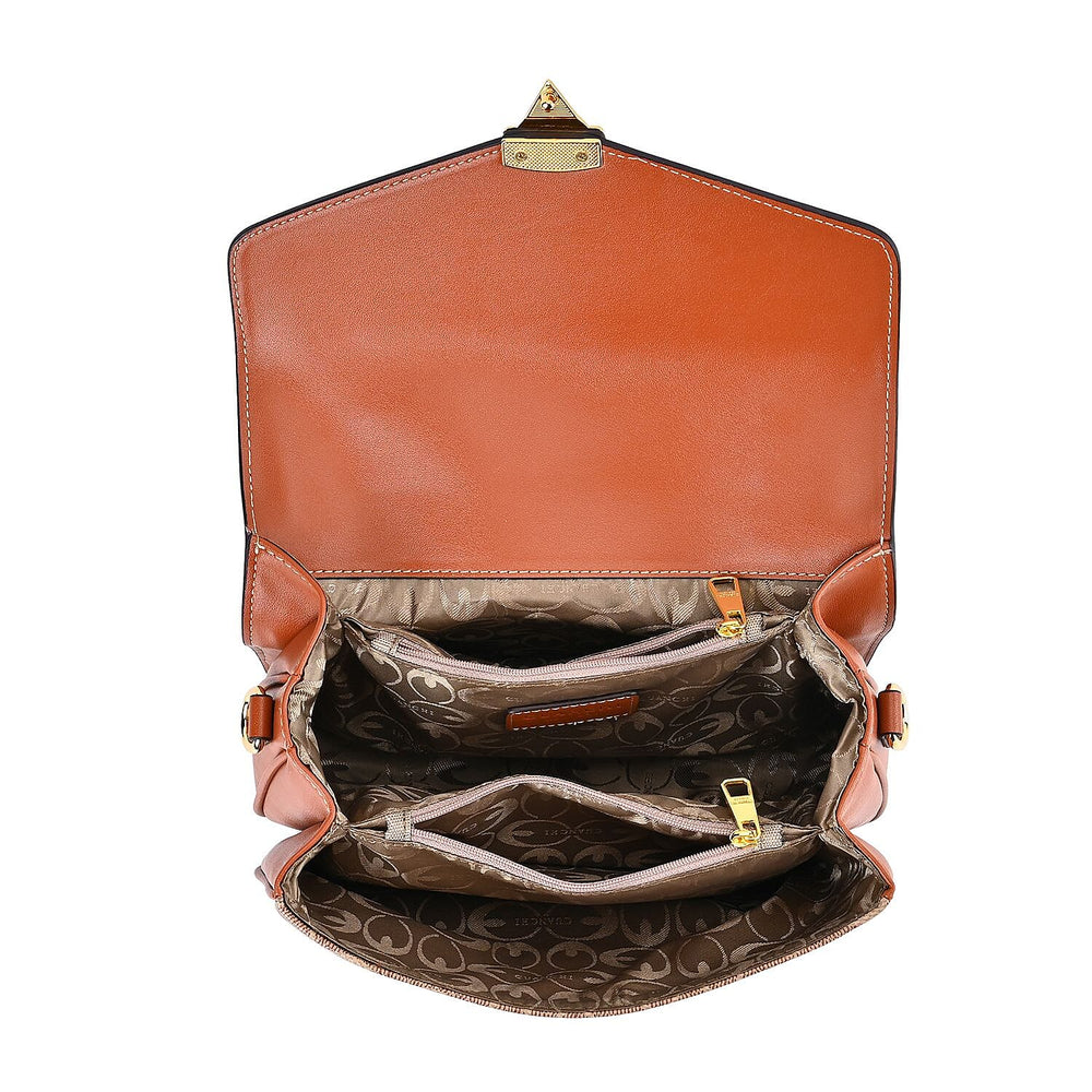 GUANCHI Crossbody Bag with Shoulder Strap - Brown