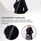 GUANCHI Oval Crossbody Bag with Shoulder Strap - Grey & Black