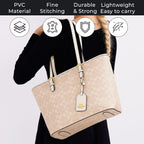 GUANCHI Tote Bag with Pouch & Handle Drop - Off White