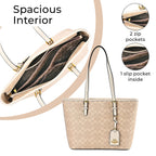 GUANCHI Tote Bag with Pouch & Handle Drop - Off White