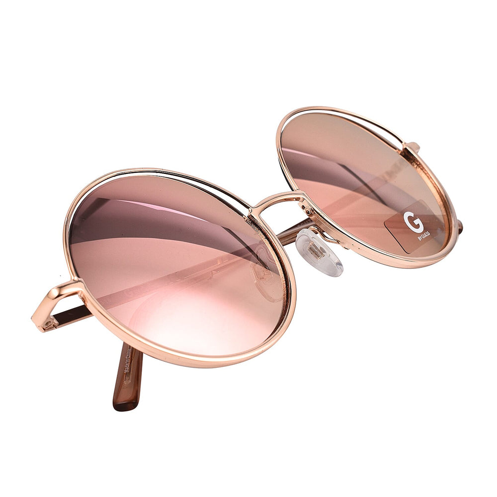 GUESSS Women Round Sunglasses - Gold