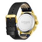 Gamages Of London Hand Assembled Indicator Mecha Quartz  Watch With Leather Strap - Blue