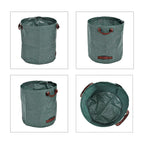 3x Super Tough Garden Rubbish Bags (80 Lt) with Firm Lip, PLUS Robust Gloves