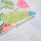 4-Piece Waterproof Outdoor Cushion Covers (Size 45x45cm) - Pink Floral - Hummingbird Print