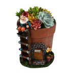 Garden Succulent Gnome House (Size 18x15x13 cm) - Multi