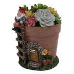 Garden Succulent Gnome House (Size 18x15x13 cm) - Multi
