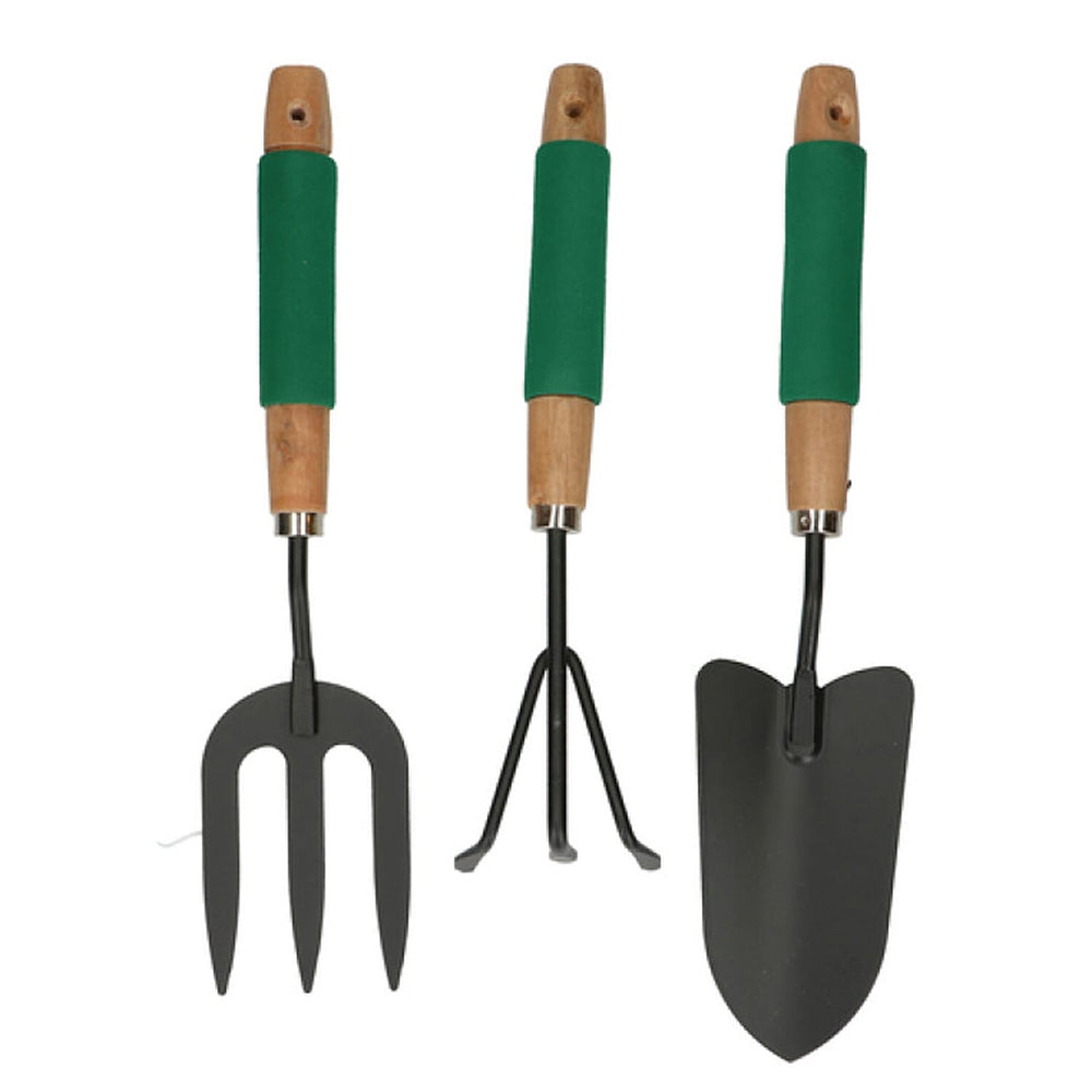 3 - Soft Grip Gardening Tool (Size 400x190x150 cm) - Green - Black