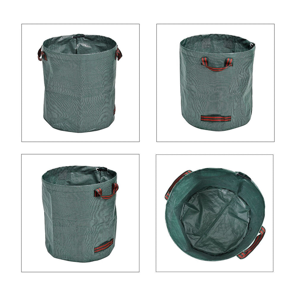 3x Super Tough Garden Rubbish Bags (80 Lt) with Firm Lip, PLUS Robust Gloves