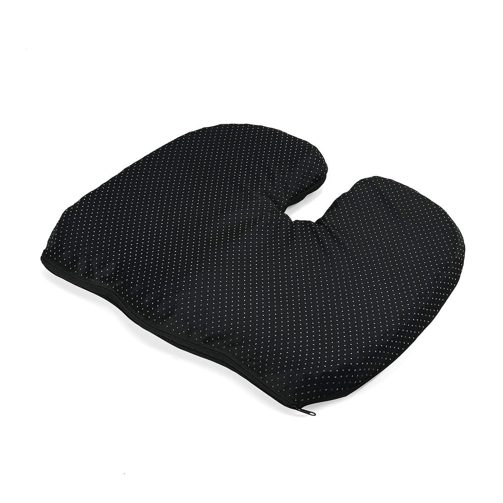 Gel Seat Cushion with Unique Honeycomb Gel Cooling Structure(Size 45x35 cm) - Black - Blue