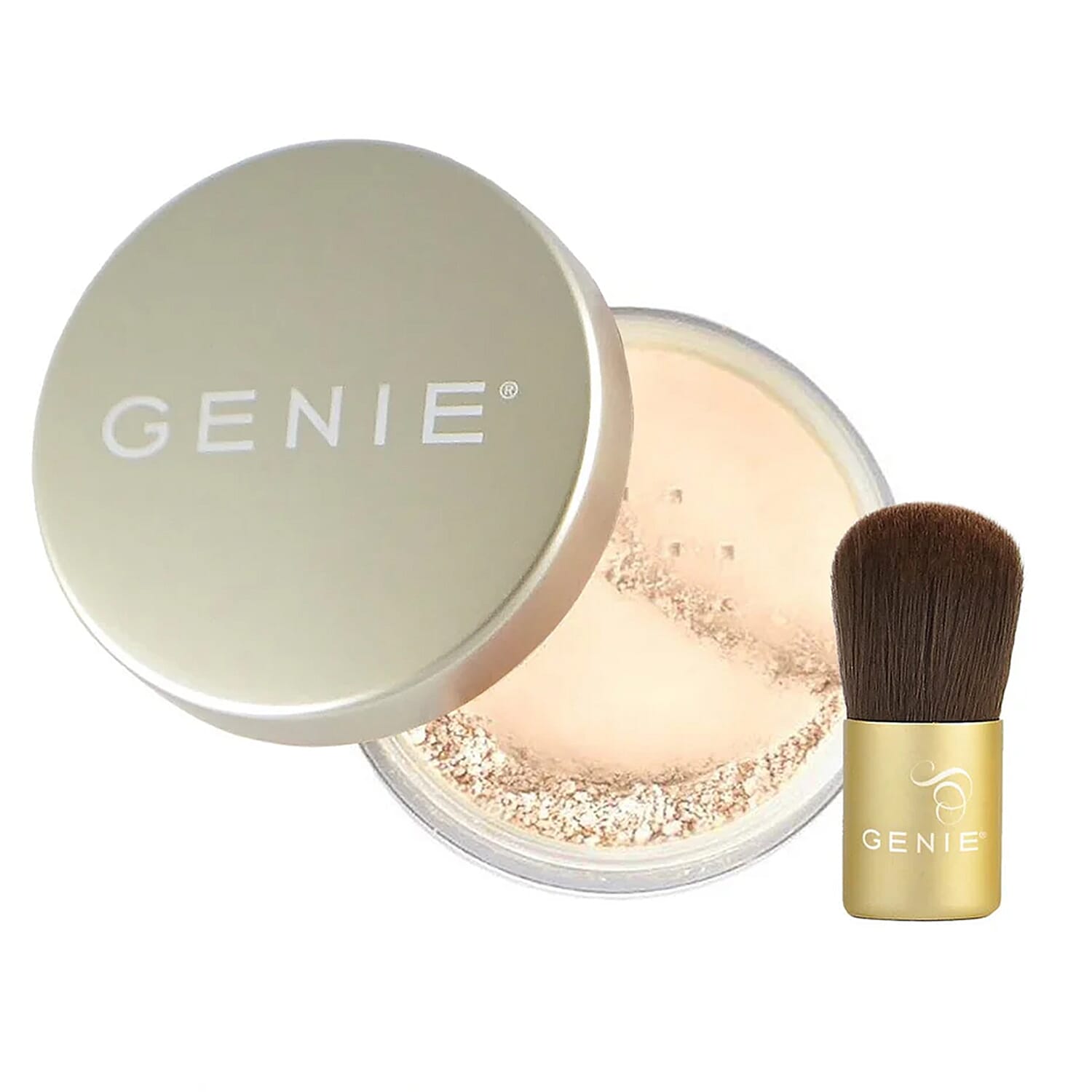 Genie Nutratanicals Mineral Foundation with Small Kabuki Brush - Medium
