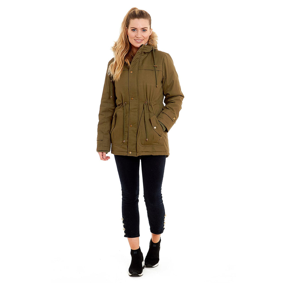 Gina Charlotte West Autumn Winter Jacket (Size 14) - Olive