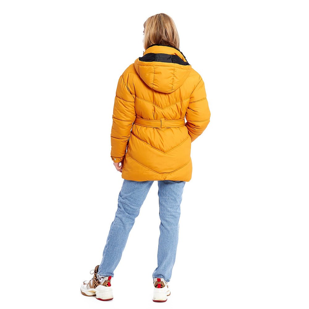 Hazel Charlotte West Autumn Winter Showerproof Padded Jacket (Size 12) - Yellow