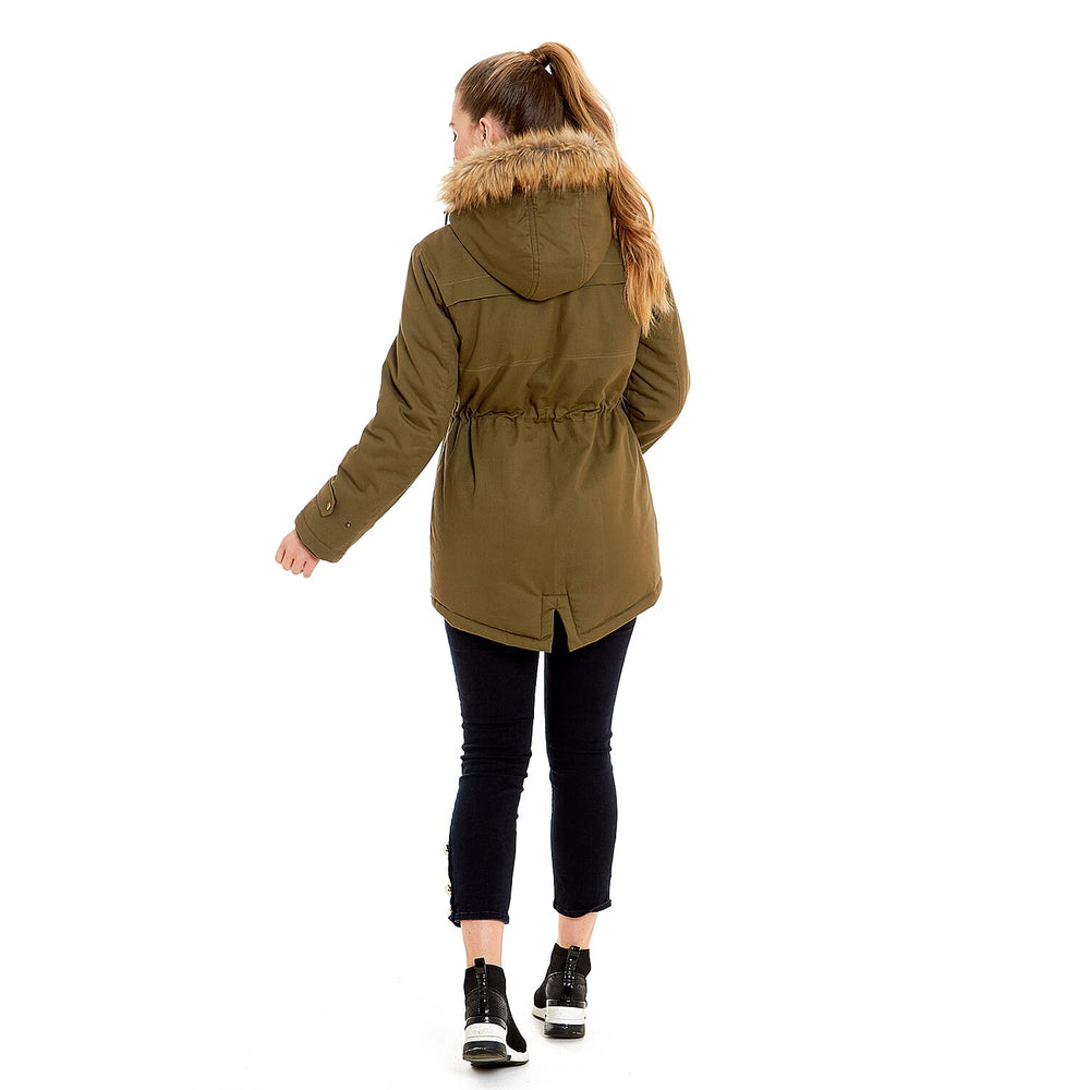 Hazel Charlotte West Autumn Winter Jacket (Size 12) - Khaki