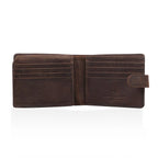 Genuine Leather Classic Everyday Essential RFID Wallet - Brown